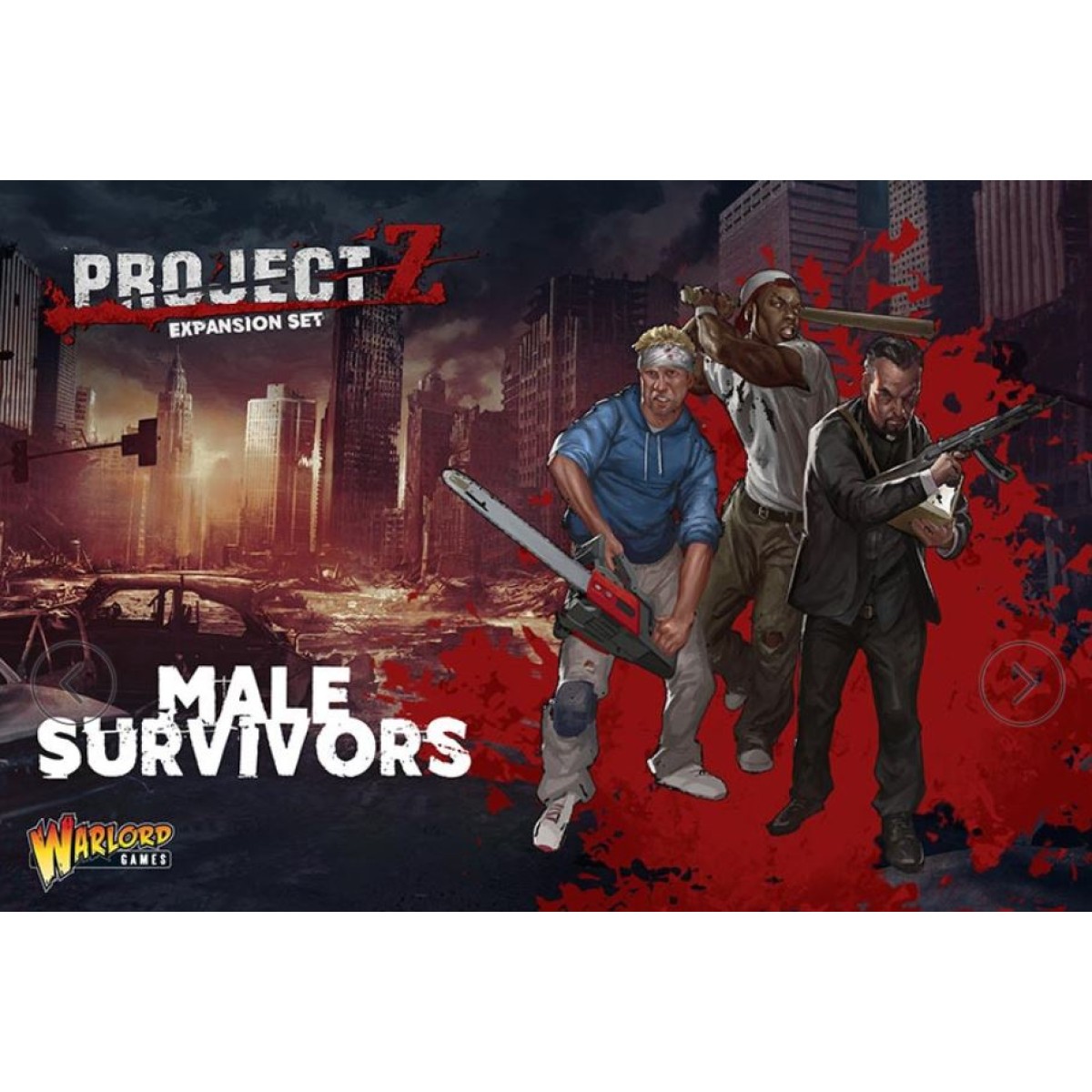 PROJECT Z The Zombie Miniatures Game Male Survivors